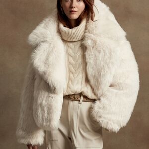 Banana Republic Faux Fur Reversible Jacket